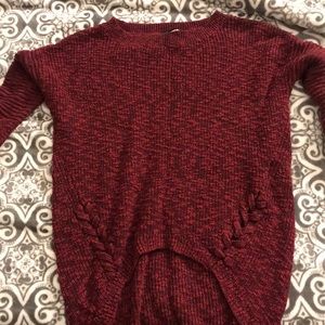 Express burgundy sweater